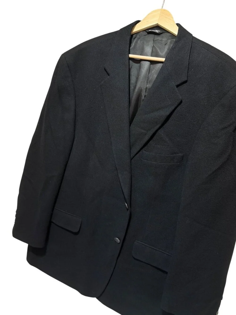 Bill Blass Black Label Parisian Mens 100% Camel Hair Blazer Jacket Size 48R Vint